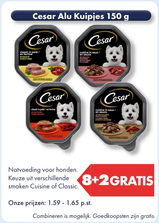 Aanbieding: Cesar Alu Kuipjes