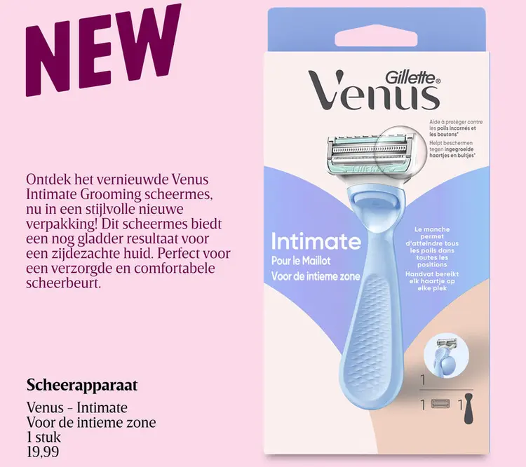 Promotie: Scheerapparaat Venus - Intimate