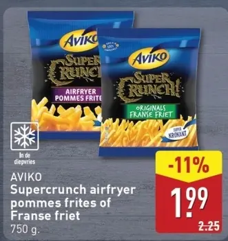 Aanbieding: Supercrunch airfryer pommes frites of Franse friet