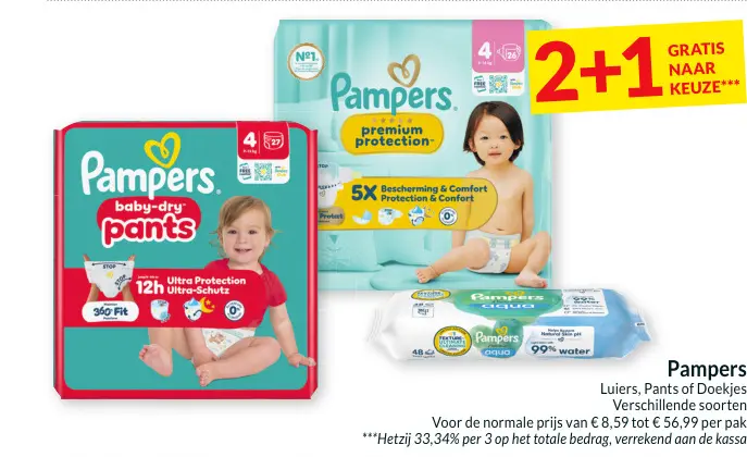 Promotie: Pampers Luiers, Pants of Doekjes