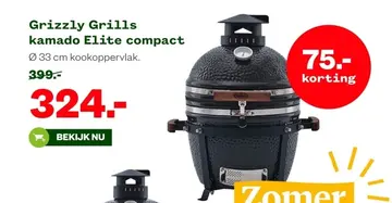 Aanbieding: Grizzly Grills kamado Elite compact