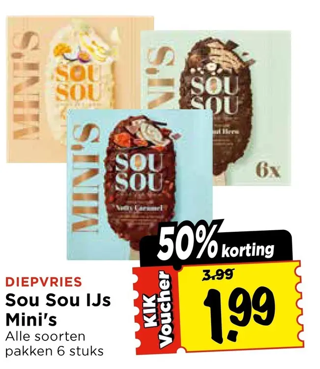 Aanbieding: Sou Sou IJs Mini's