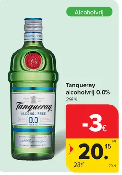 Aanbieding: Tanqueray alcoholvrij