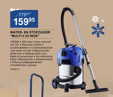 Aanbieding: WATER- EN STOFZUIGER "MULTI II 22 INOX"