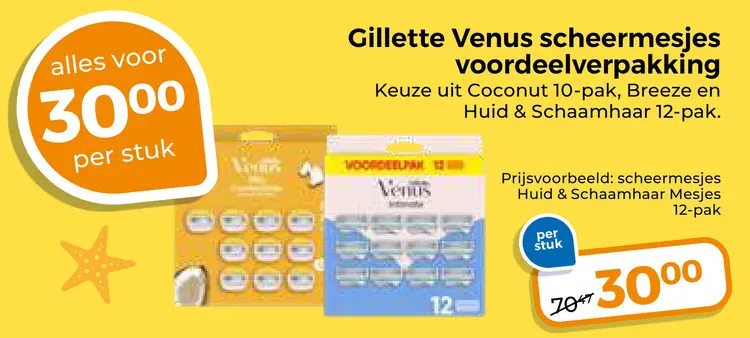 Aanbieding: Scheermesjes voordeelverpakking