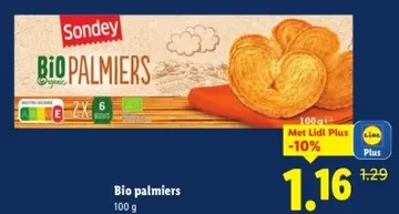 Aanbieding: Bio palmiers