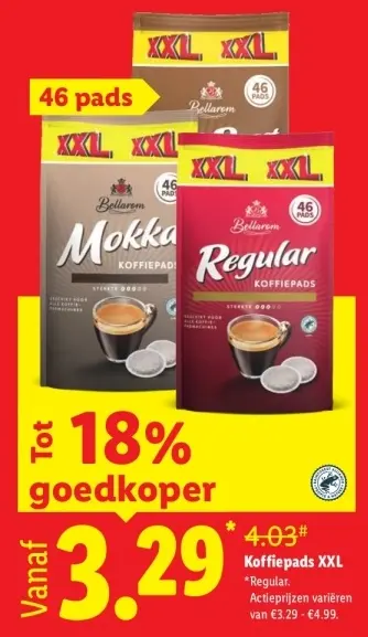 Aanbieding: Koffiepads XXL