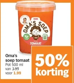 Aanbieding: Oma's soep tomaat