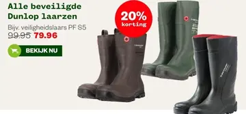 Aanbieding: Alle beveiligde Dunlop laarzen