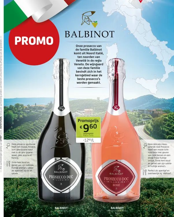 Promotie: Prosecco DOC Brut