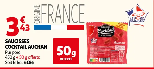 Promotie: Saucisses cocktail