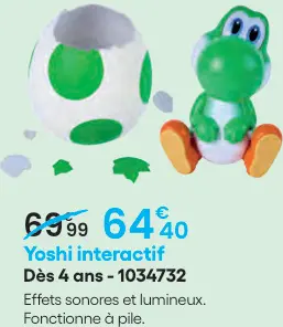 Offre: Yoshi interactif