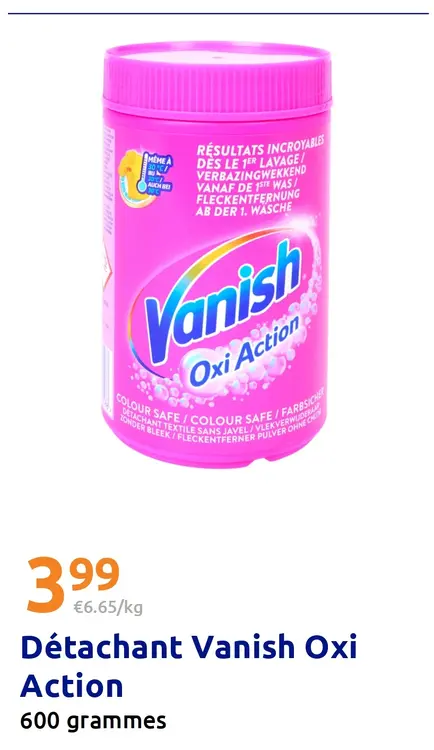 Offre: Détachant Vanish Oxi Action