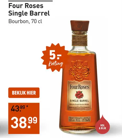 Aanbieding: Four Roses Single Barrel