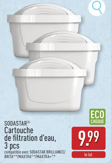 Offre: Cartouche de filtration d'eau