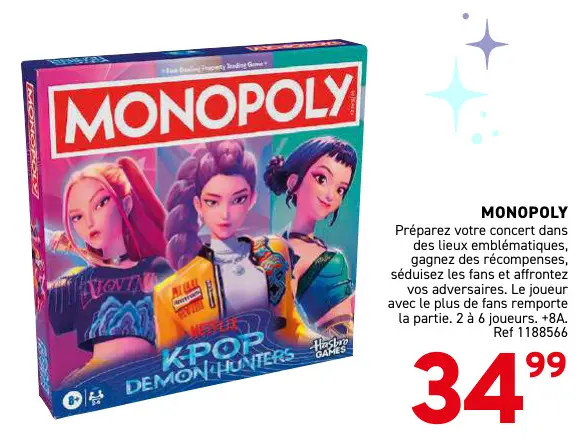 Offre: Monopoly kpop demon hunters