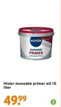 Aanbieding: Histor monodek primer wit