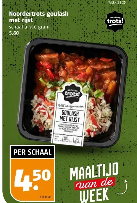 Aanbieding: goulash met rijst