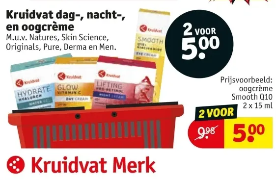 Aanbieding: Dag-, nacht-, en oogcrème