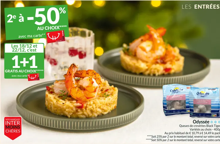 Offre: Queues de crevettes Black Tiger