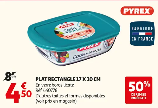 Offre: Plat rectangle