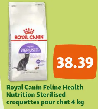 Offre: Feline Health Nutrition Sterilised croquettes pour chat 4 kg