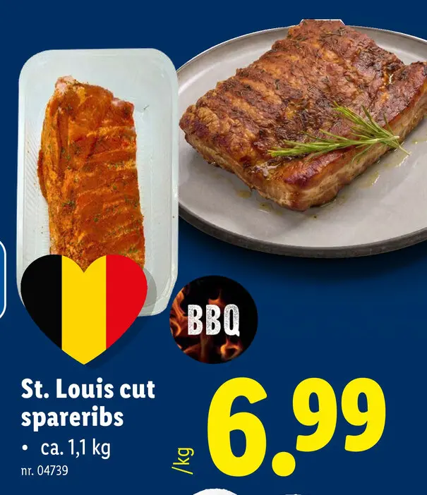 Promotie: St. Louis cut spareribs
