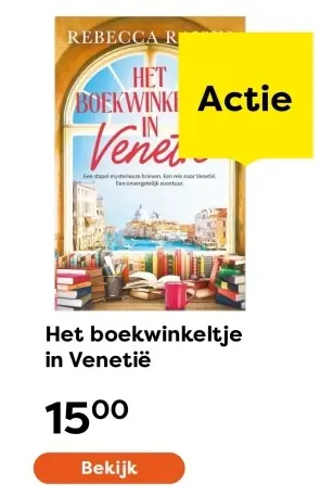Aanbieding: Het boekwinkeltje in Venetië
