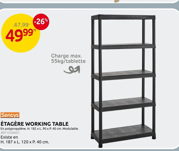 Offre: Étagère working table