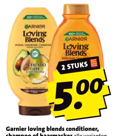 Aanbieding: Garnier Loving Blends conditioner, shampoo of haarmasker
