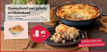 Aanbieding: Ovenschotel met gehakt en bloemkool
