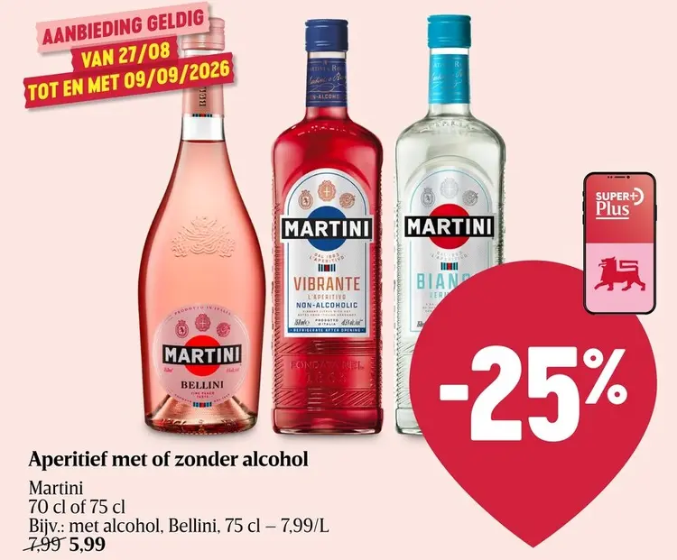 Promotie: Aperitief met of zonder alcohol