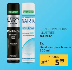 Offre: Déodorant pour homme