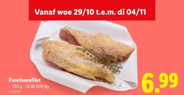 Aanbieding: Parelhoenfilet