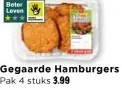 Aanbieding: Gegaarde Hamburgers
