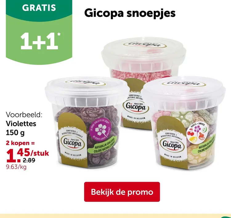 Promotie: Gicopa Snoepjes