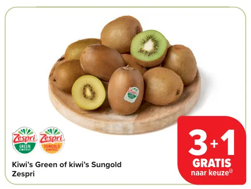 Promotie: Kiwi's Green of kiwi's Sungold