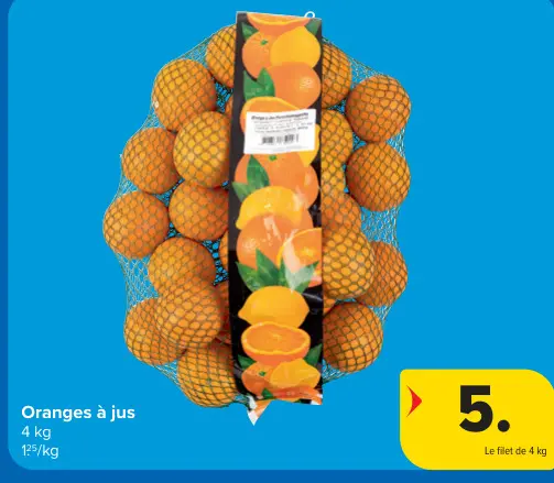 Offre: Oranges à jus