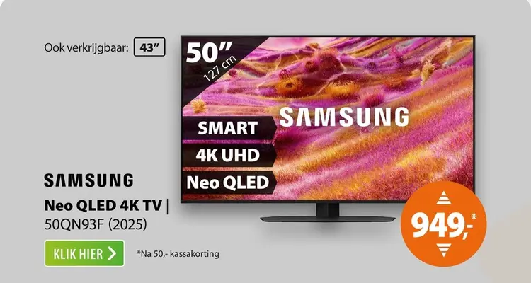 Aanbieding: Samsung Neo QLED 4K 50QN93F (2025)