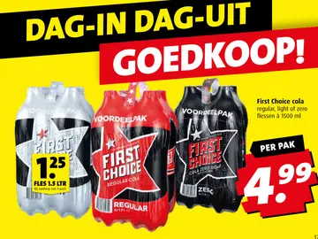Aanbieding: First Choice cola