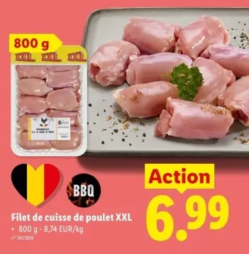 Offre: Filet de cuisse de poulet XXL