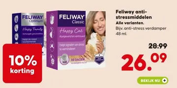 Aanbieding: Feliway anti-stressmiddelen