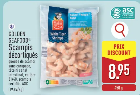 Offre: Scampis décortiqués
