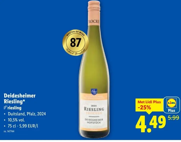 Promotie: Deidesheimer Riesling