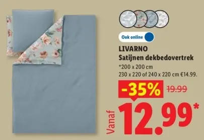 Aanbieding: Satijnen dekbedovertrek