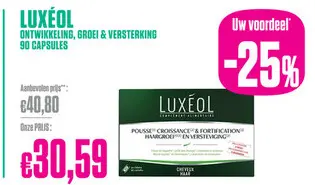 Promotie: Luxéol ontwikkeling, groei & versterking