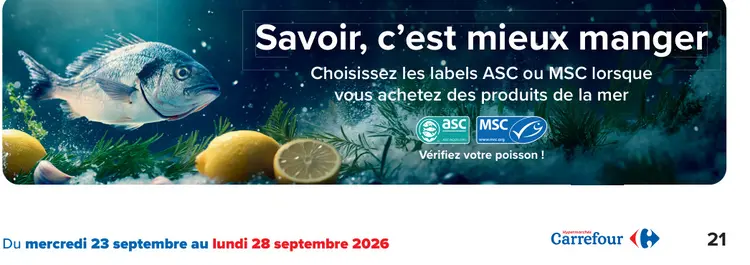 Offre: Savoir, c'est mieux manger : Choisissez les l