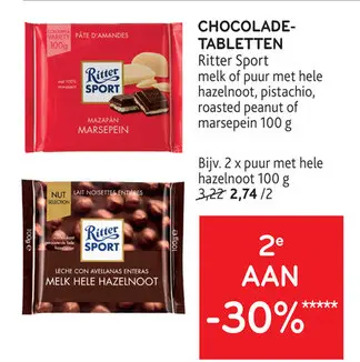 Promotie: Chocoladetabletten