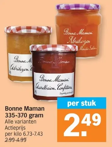 Promotie: Bonne Maman 335-370 gram