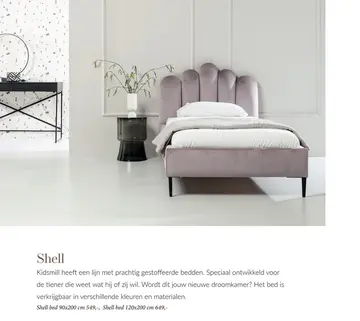 Aanbieding: Shell gestoffeerde bedden